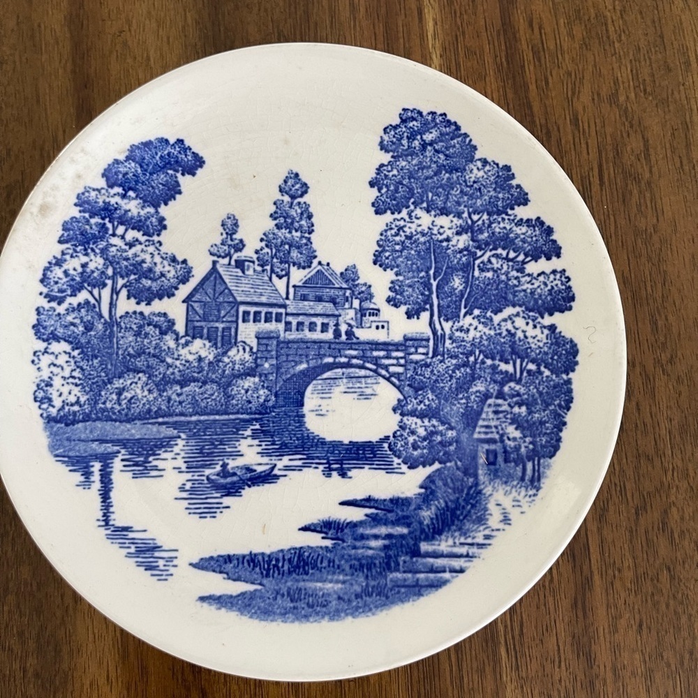 Vintage Nasco Hand Painted Lakeview Japan lote 8 plates - Picture 2 of 10